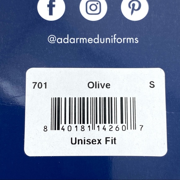 Adar Universal Unisex Drawstring Scrubs Set - S - Picture 5 of 6